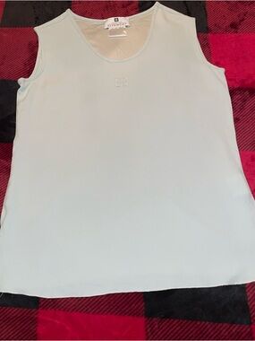 Givenchy Pale Blue Scoop Neck Sleeveless Top